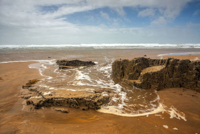 Scenic view of sea against sky