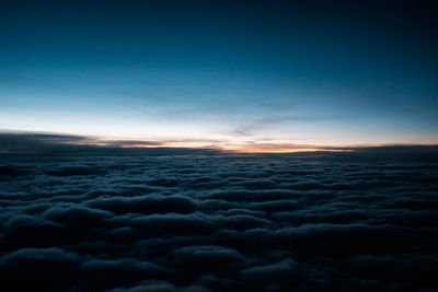 Scenic view of cloudscape against sky during sunset