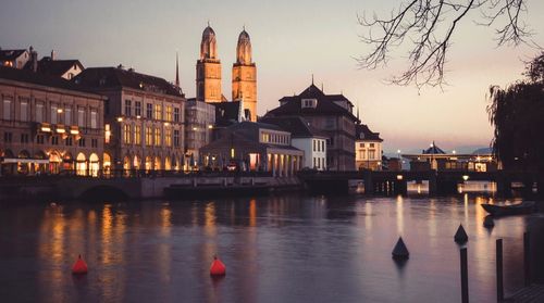 Buildings at waterfront