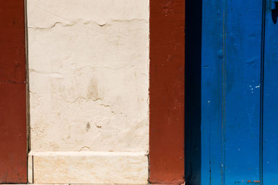 Full frame shot of multi colored door