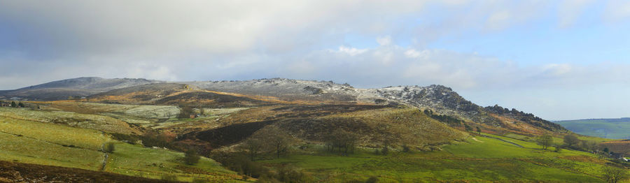 Panoramic view of landscape against sky