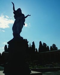 Low angle view of statue