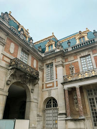 Low angle view of historical building against sky