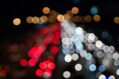 Defocused lights at night