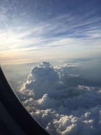 Aerial view of cloudscape