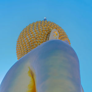 Low angle view of clear blue sky