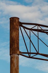 Low angle view of bridge against sky