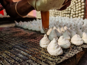 Bori is a form of dried lentil dumplings popular in bengali cuisine.