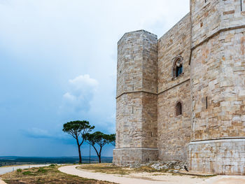 Low angle view of historical building against sky