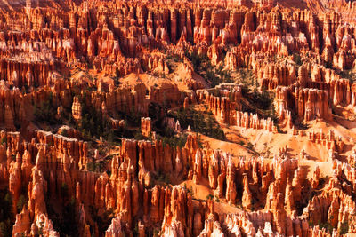 High angle view of bryce canyon