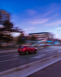 Cars on road