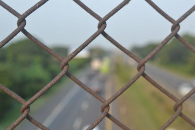 Close-up of chainlink fence