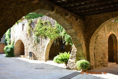 Entrance of historic building