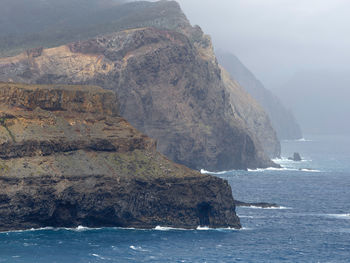 View of rocky coastal feature