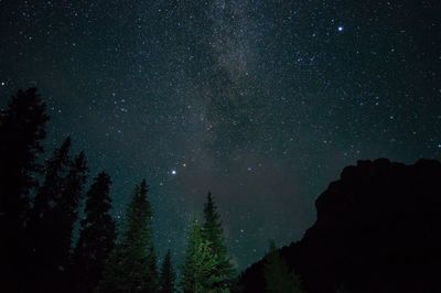 Low angle view of starry sky