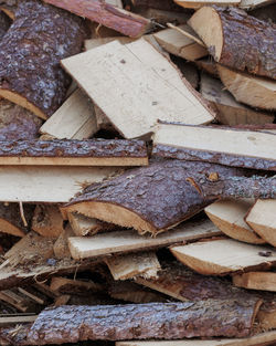 Close-up of firewood