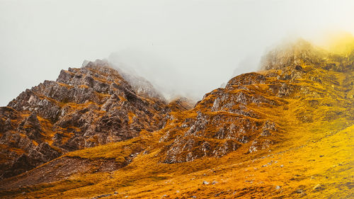 Scenic view of mountain against sky