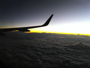 Scenic view of sky at sunset