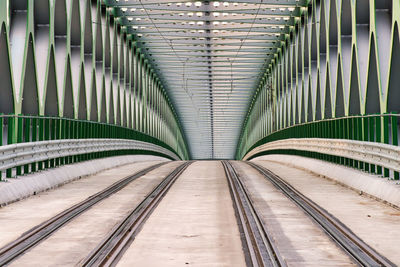 Empty railway bridge