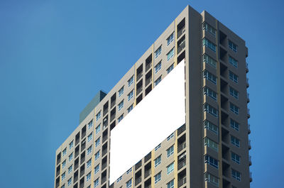 Low angle view of building against clear sky