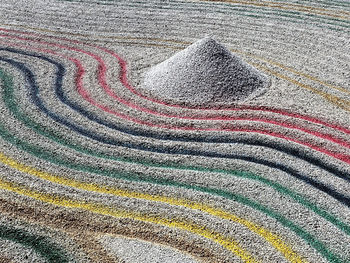 Full frame shot of multi colored sand