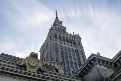 Low angle view of building against sky