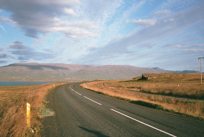 Country road passing through landscape