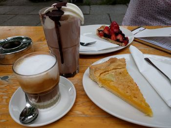 Close-up of food on table