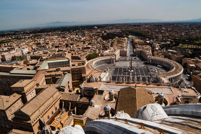 St peters square in city against sky