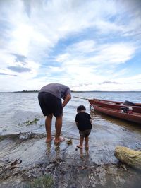 Panoramic view of the kedungombo reservoir, sragen, indonesia