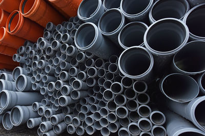 Full frame shot of pipes