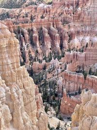 View of rock formations