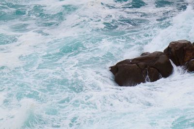 View of sea waves