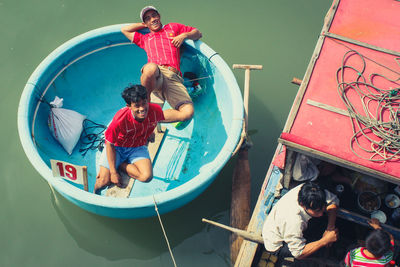Group of people enjoying outdoors