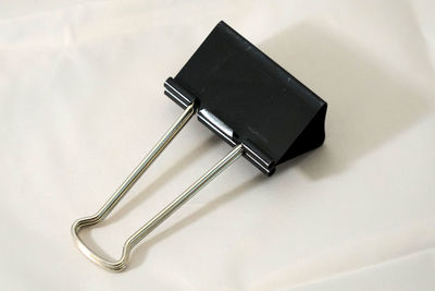 High angle view of equipment on white background