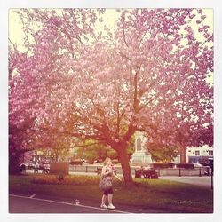 Woman standing in park