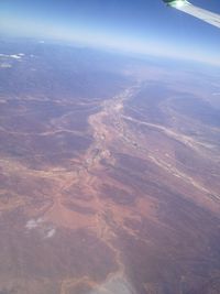 Aerial view of landscape against sky