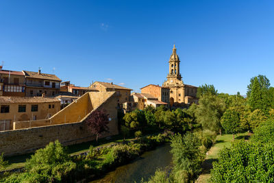 Scenic view of cuzcurrita del rio tiron a small town in la rioja region of spain