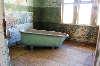 Interior of abandoned house