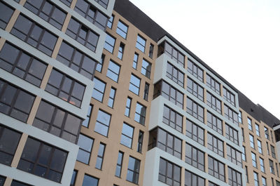 Low angle view of building against clear sky