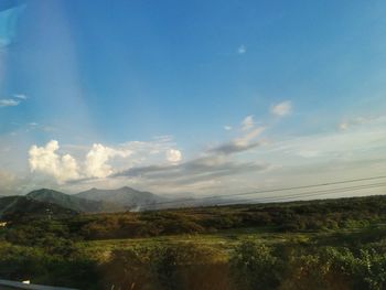 Scenic view of landscape against sky