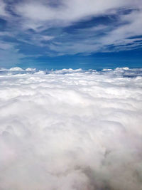 Aerial view of clouds over landscape