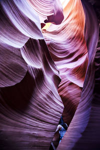 Woman at antelope canyon