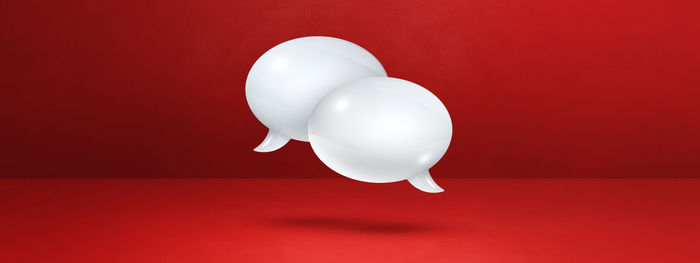 Close-up of white balloon