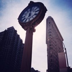 Low angle view of tower against sky