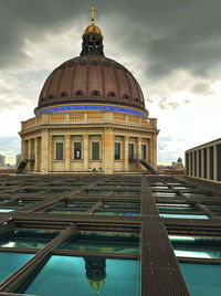 Low angle view of building against sky