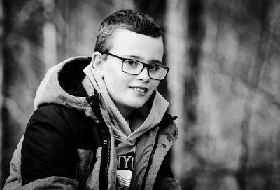 Portrait of boy smiling