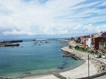 Panoramic view of beach against sky