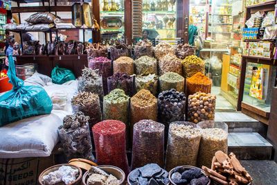 Various spices for sale at market