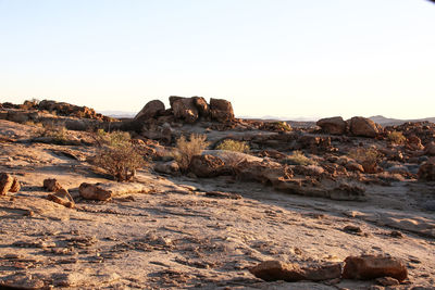 Rock formations in a desert
